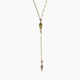 Lariat & Art Deco Drop Necklace