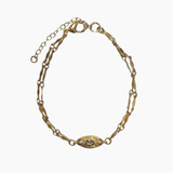 Double Ribbon Soft Eye Bracelet